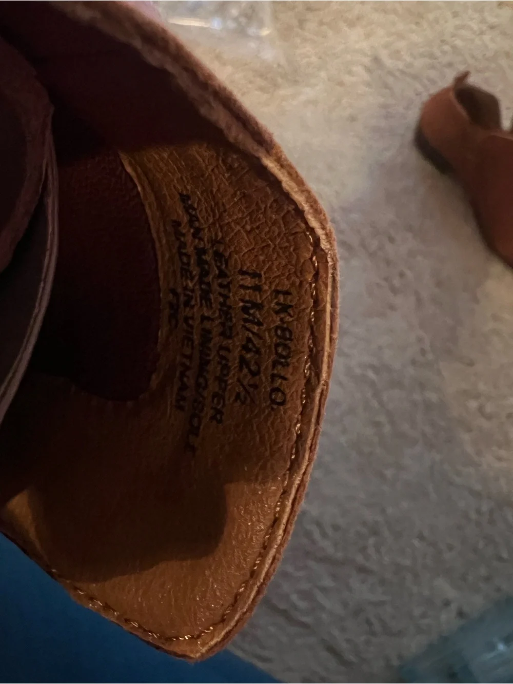 Lucky Brand Women's Suede-Look Ankle Booties in Cognac size 11 NWB